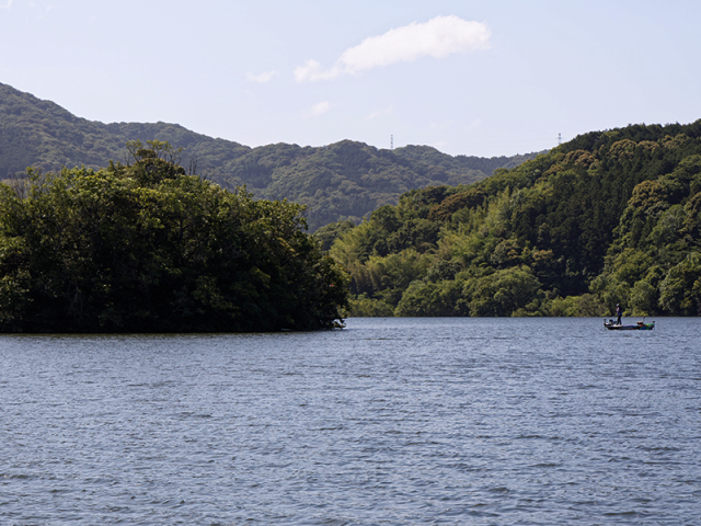 太田川ワンドの島と佐々一真