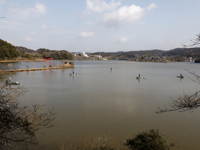 本湖を望む