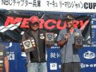 チーム年間総合優勝　「東条湖ビックバイトＸ」（桑室拓史・大原永益・山下広大） クリックで拡大