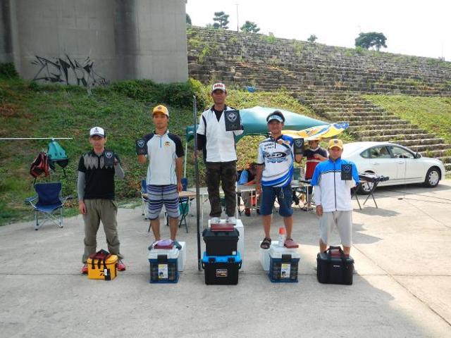 NBCチャプター広島第4戦スミスCUP上位のフィッシングパターン写真 2013-08-11 00:00:00+09広島県・山口県弥栄湖