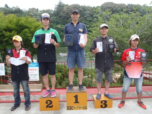 NBCチャプター房総第2戦亀山温泉・湖水亭嵯峨和CUP上位のフィッシングパターン写真 2013-06-19 00:00:00+09千葉県亀山ダム