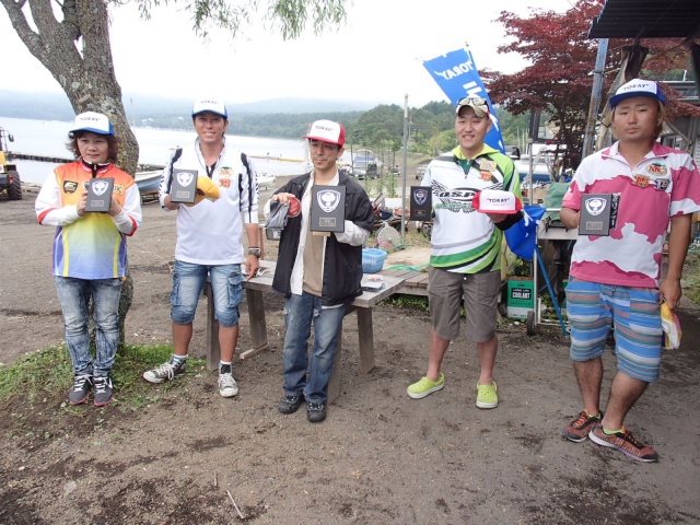 NBCチャプター山中湖第3戦東レ・バウオCUP上位のフィッシングパターン写真 2014-07-06山梨県山中湖