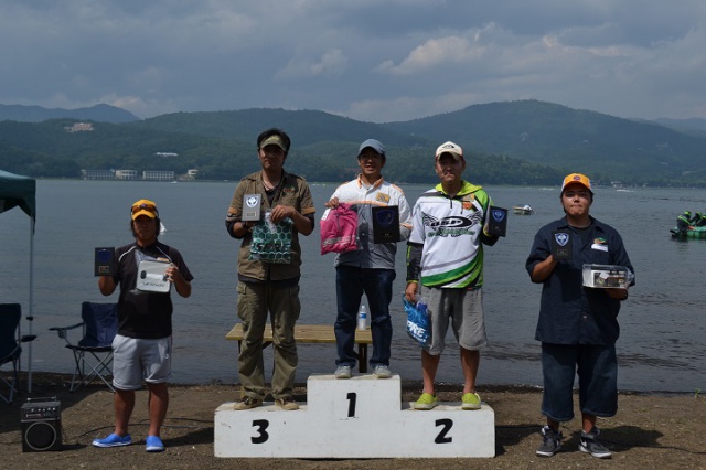 NBCチャプター山中湖第2第2戦O.S.PCUP上位のフィッシングパターン写真 2014-07-27山梨県山中湖