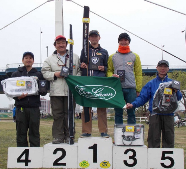 NBCチャプター大阪第1戦エバーグリーンCUP上位のフィッシングパターン写真 2014-04-13大阪府淀川・城北ワンド