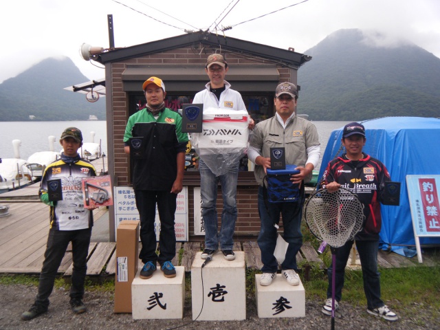 NBCチャプター群馬第5戦つり具おおつかCUP上位のフィッシングパターン写真 2014-08-31群馬県榛名湖