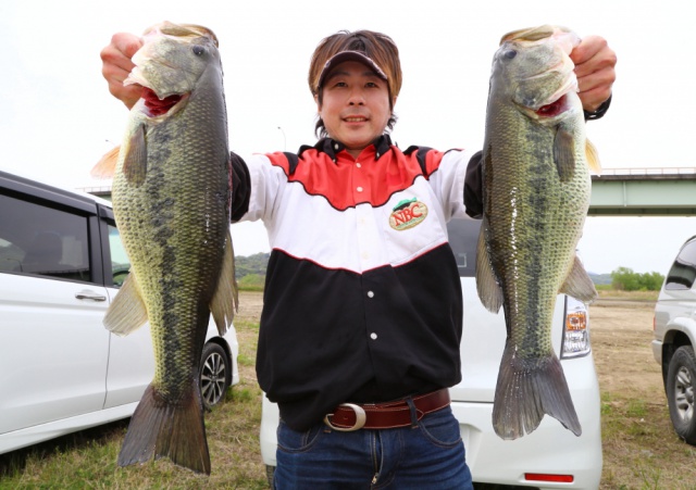 NBCチャプター岡山第2戦明邦バーサスCUP上位のフィッシングパターン写真 2014-04-20岡山県高梁川