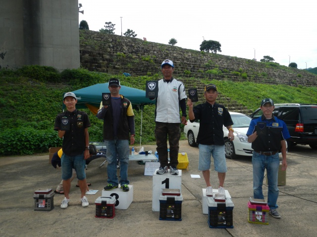 NBCチャプター広島第4戦スミスCUP上位のフィッシングパターン写真 2014-08-31広島県・山口県弥栄湖