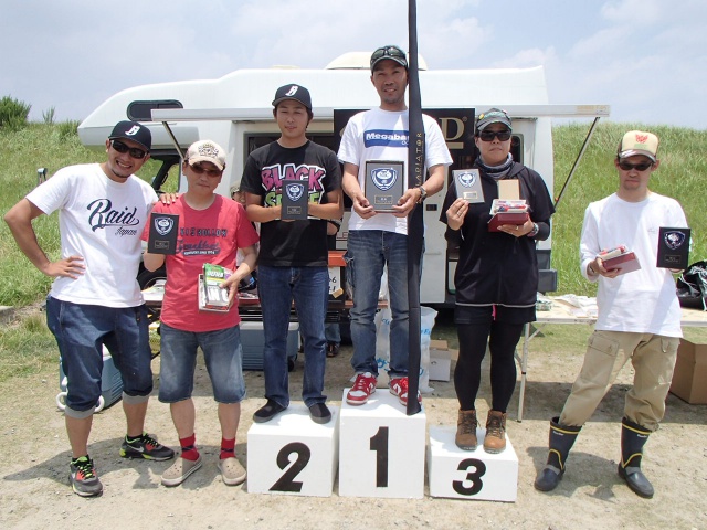 NBC陸釣りクラブ広島第2戦レイドジャパンCUP上位のフィッシングパターン写真 2014-06-29広島県芦田川