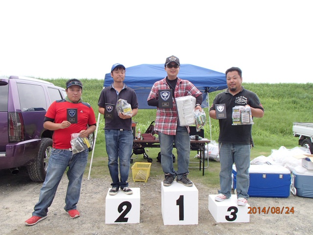 NBC陸釣りクラブ広島第3戦ジャッカルCUP上位のフィッシングパターン写真 2014-08-24広島県芦田川