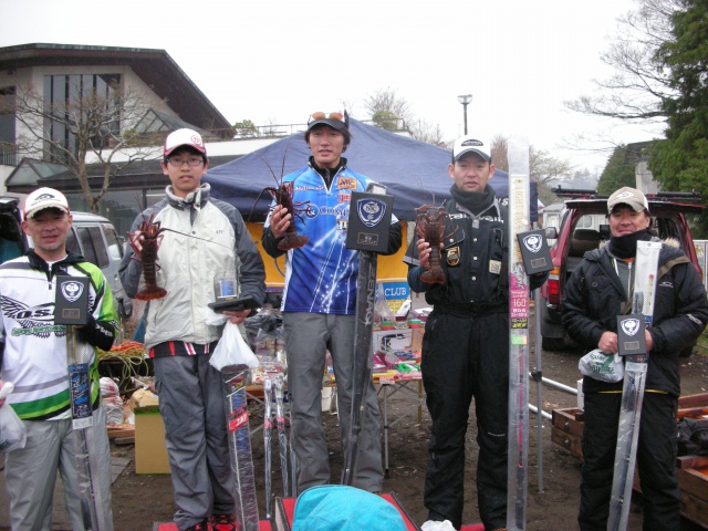 NBCチャプター神奈川第1戦まるせ丸CUP上位のフィッシングパターン写真 2014-04-20神奈川県芦ノ湖