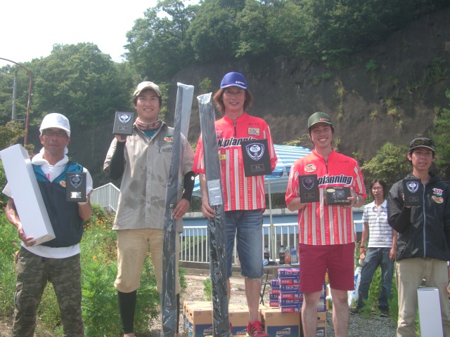 NBCチャプター愛知第3戦テイルウォークCUP上位のフィッシングパターン写真 2015-08-02愛知県入鹿池