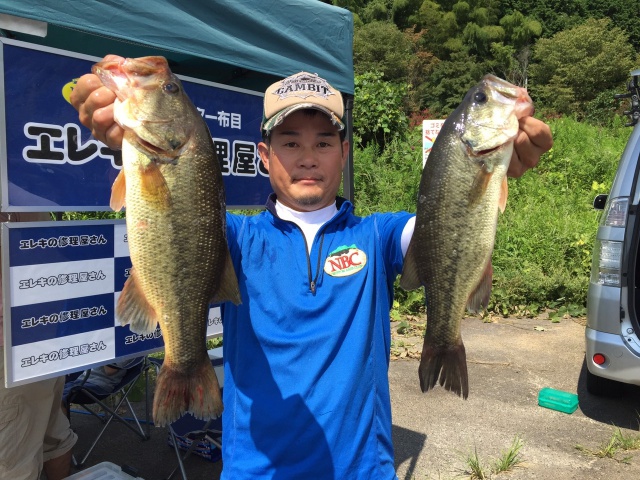 NBCチャプター布目第5戦エレキの修理屋さんCUP上位のフィッシングパターン写真 2015-09-13奈良県布目ダム