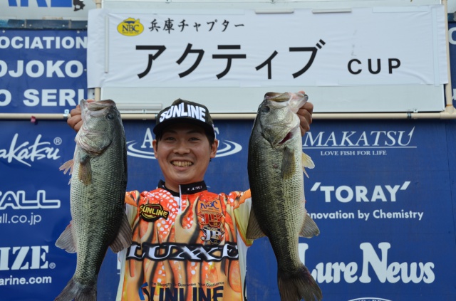 NBCチャプター兵庫第4戦アクティブCUP上位のフィッシングパターン写真 2015-07-19兵庫県東条湖