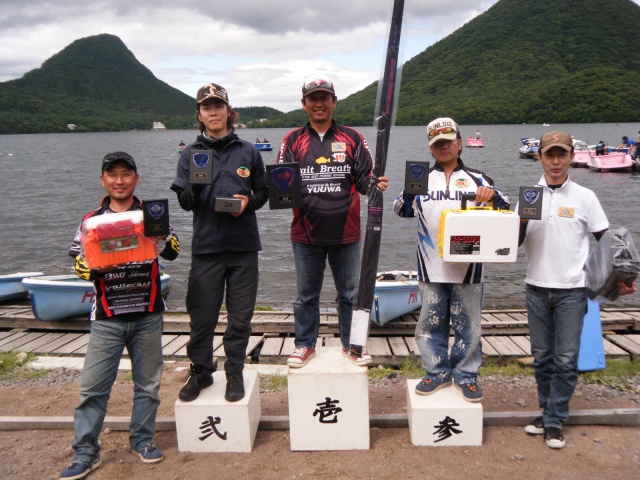 NBCチャプター群馬第3戦サンビームCUP上位のフィッシングパターン写真 2015-06-28群馬県榛名湖