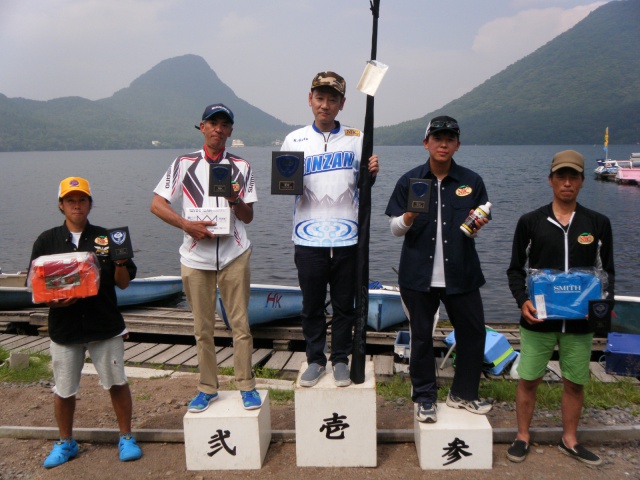 NBCチャプター群馬第4戦つり具おおつかCUP上位のフィッシングパターン写真 2015-08-02群馬県榛名湖