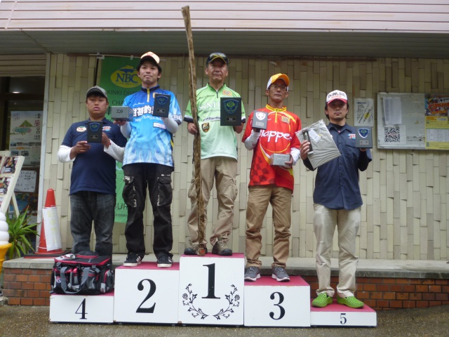 NBCチャプター津風呂湖第2戦ヴァガボンドCUP上位のフィッシングパターン写真 2015-06-14奈良県津風呂湖