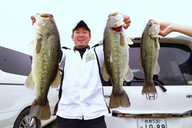 NBCチャプター岡山第4戦エバーグリーンCUP上位のフィッシングパターン写真 2015-07-05岡山県高梁川