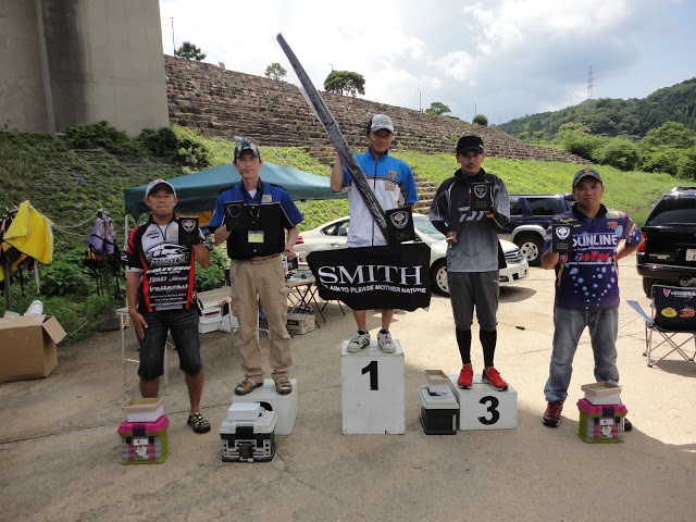 NBCチャプター広島第4戦スミスCUP上位のフィッシングパターン写真 2015-06-21広島県・山口県弥栄湖