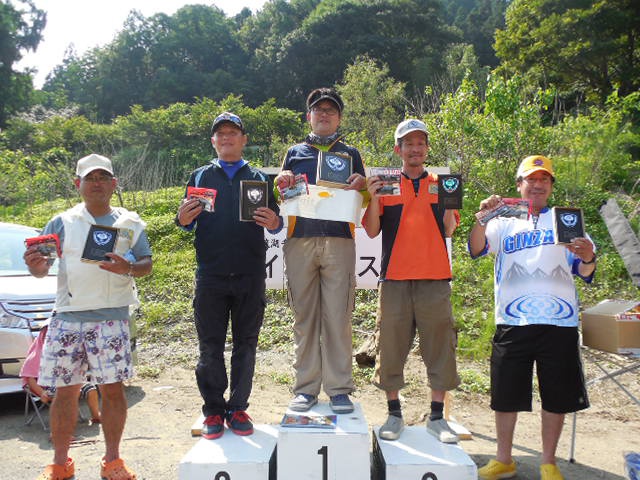 NBCチャプター神流湖第3戦ベイトブレスCUP上位のフィッシングパターン写真 2015-07-12埼玉県神流湖