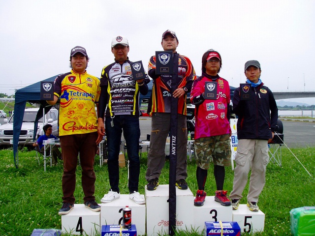 NBCチャプター福岡第4戦バリバスCUP上位のフィッシングパターン写真 2015-07-05福岡県遠賀川