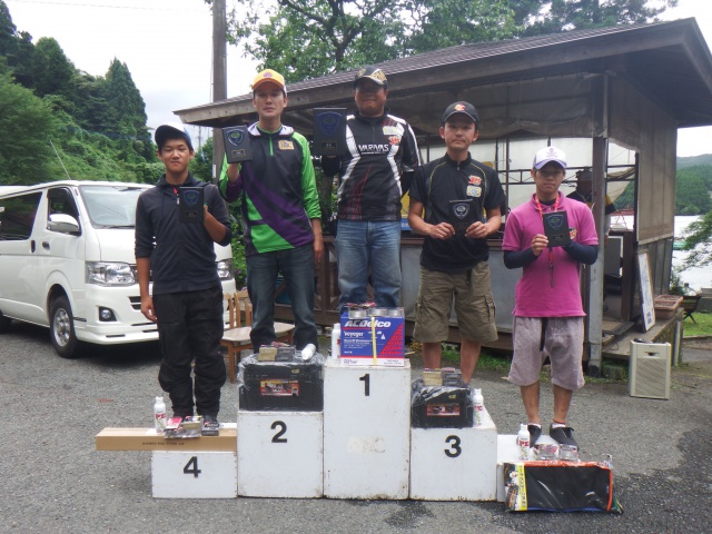 NBCチャプター北山湖第4戦モーリスCUP上位のフィッシングパターン写真 2015-07-12佐賀県北山湖