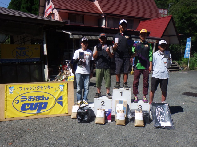 NBCチャプター北山湖第5戦うおまんCUP上位のフィッシングパターン写真 2015-08-23佐賀県北山湖