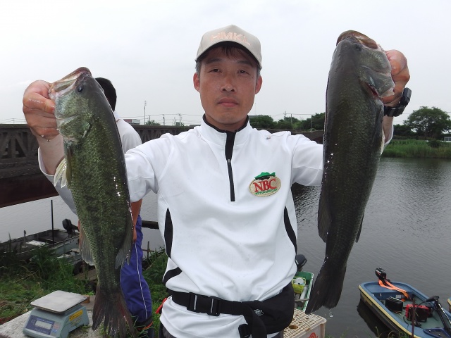 NBCチャプター新利根第3戦O.S.PCUP上位のフィッシングパターン写真 2015-06-16茨城県新利根川