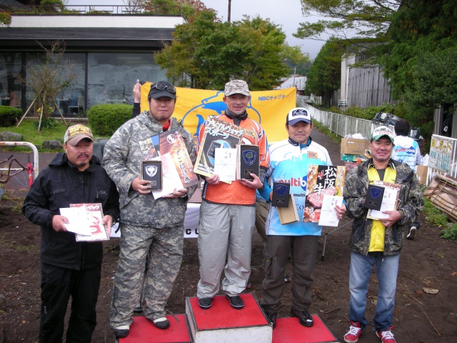 NBCチャプター神奈川第6戦TD＆カンパニーCUP上位のフィッシングパターン写真 2015-10-11神奈川県芦ノ湖