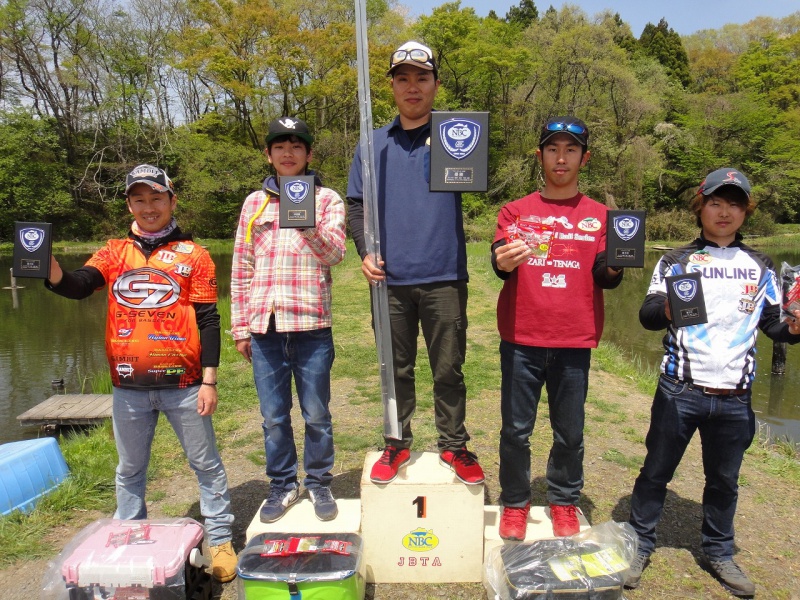 NBCチャプター宮城第1戦ベイトブレスCUP上位のフィッシングパターン写真 2016-04-24宮城県フィッシングポンド神次郎