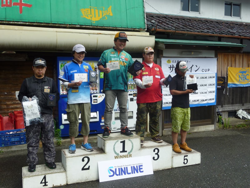 NBCチャプター北兵庫第3戦サンラインCUP上位のフィッシングパターン写真 2016-06-26兵庫県生野銀山湖