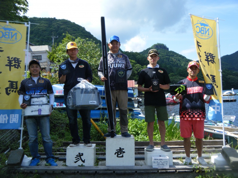 NBCチャプター群馬第4戦つり具おおつかCUP上位のフィッシングパターン写真 2016-07-10群馬県榛名湖