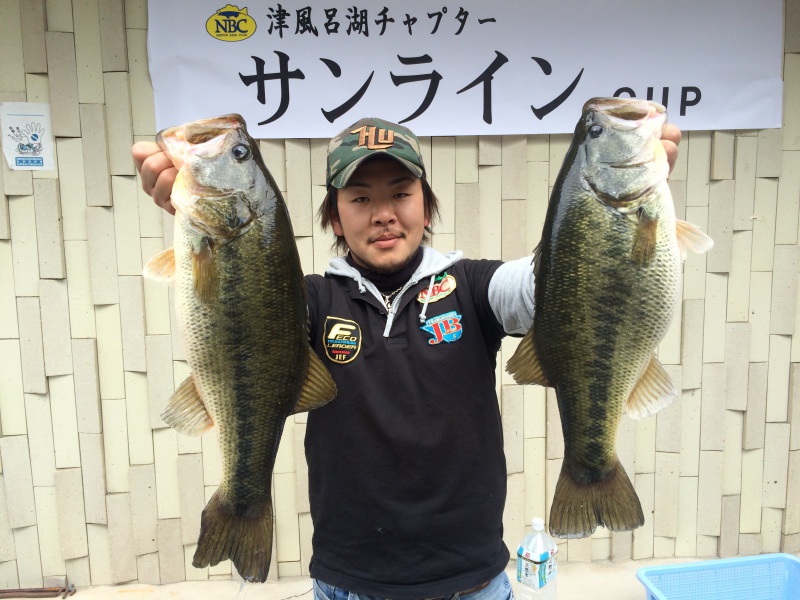 NBCチャプター津風呂湖第1戦サンラインCUP上位のフィッシングパターン写真 2016-03-27奈良県津風呂湖