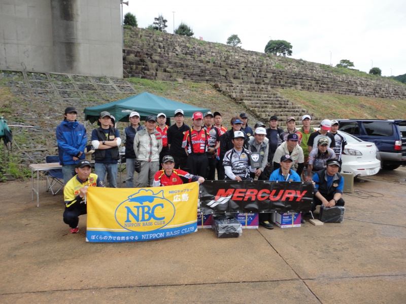 NBCチャプター広島第3戦キサカマーキュリーCUP概要写真 2016-06-05広島県・山口県弥栄湖