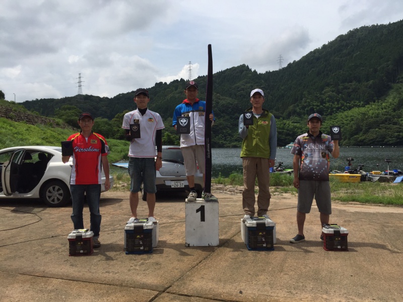 NBCチャプター広島第4戦スミスCUP上位のフィッシングパターン写真 2016-07-10広島県・山口県弥栄湖