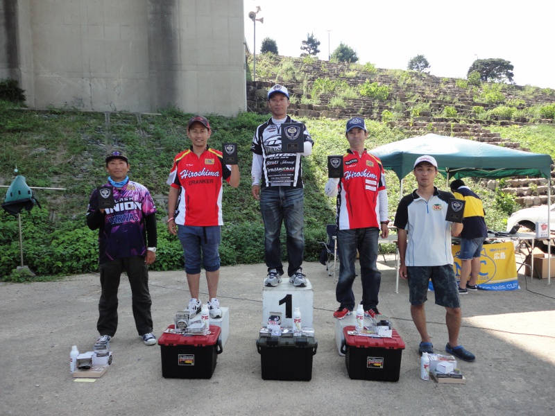 NBCチャプター広島第5戦モーリスCUP上位のフィッシングパターン写真 2016-08-21広島県・山口県弥栄湖