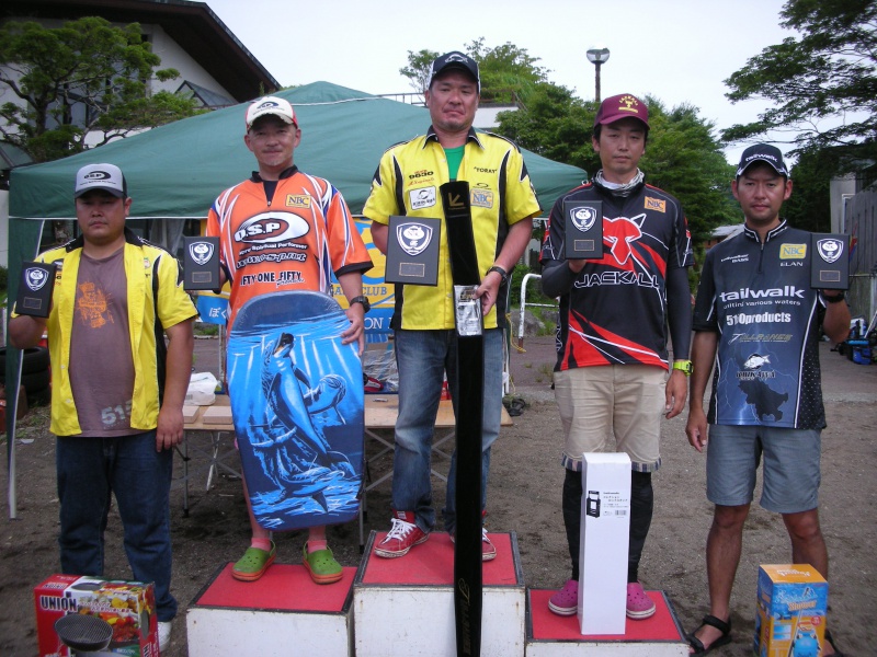 NBCチャプター神奈川第3戦テイルウォークCUP上位のフィッシングパターン写真 2016-07-10神奈川県芦ノ湖