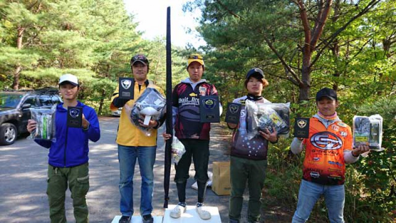 NBCチャプター山形第3戦ゲーリーインターナショナルCUP上位のフィッシングパターン写真 2016-10-16山形県前川ダム