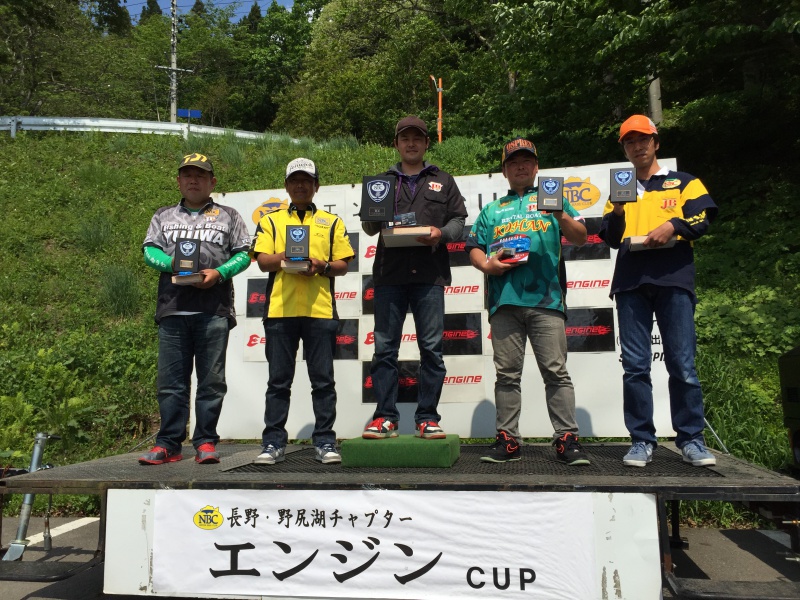 NBCチャプター長野・野尻湖第1戦エンジンCUP上位のフィッシングパターン写真 2016-05-15長野県野尻湖