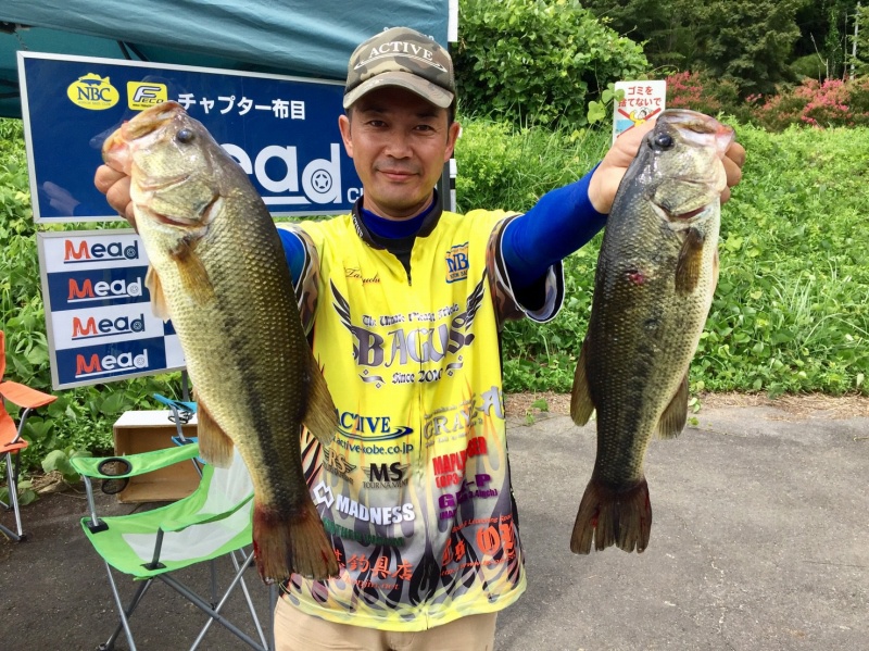 NBCチャプター布目第4戦ミードモーターCUP上位のフィッシングパターン写真 2017-08-06奈良県布目ダム