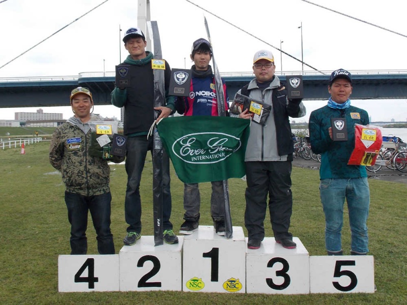 NBCチャプター大阪第1戦エバーグリーンCUP上位のフィッシングパターン写真 2017-04-09大阪府淀川・城北ワンド