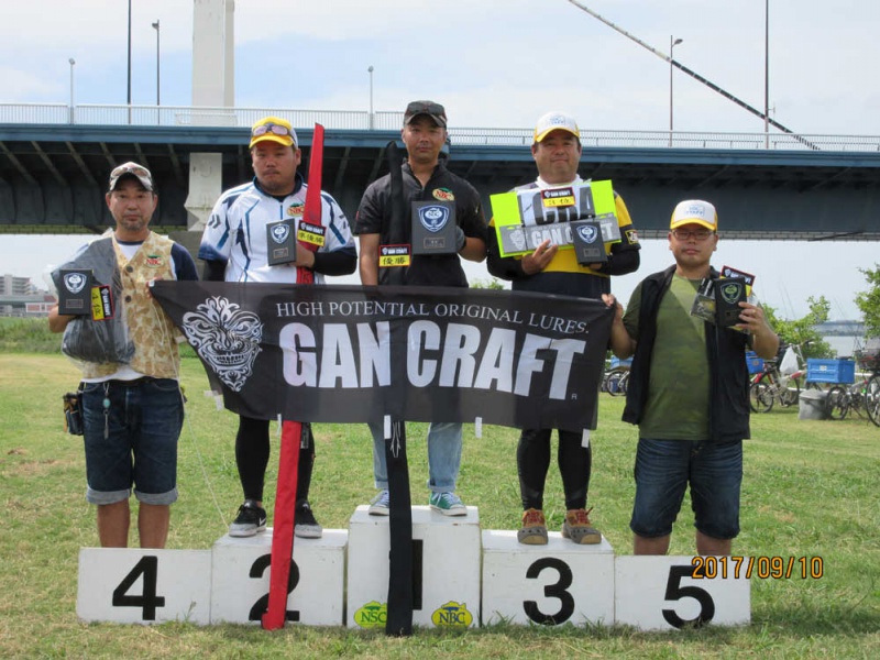 NBCチャプター大阪第6戦ガンクラフトCUP上位のフィッシングパターン写真 2017-09-10大阪府淀川・城北ワンド