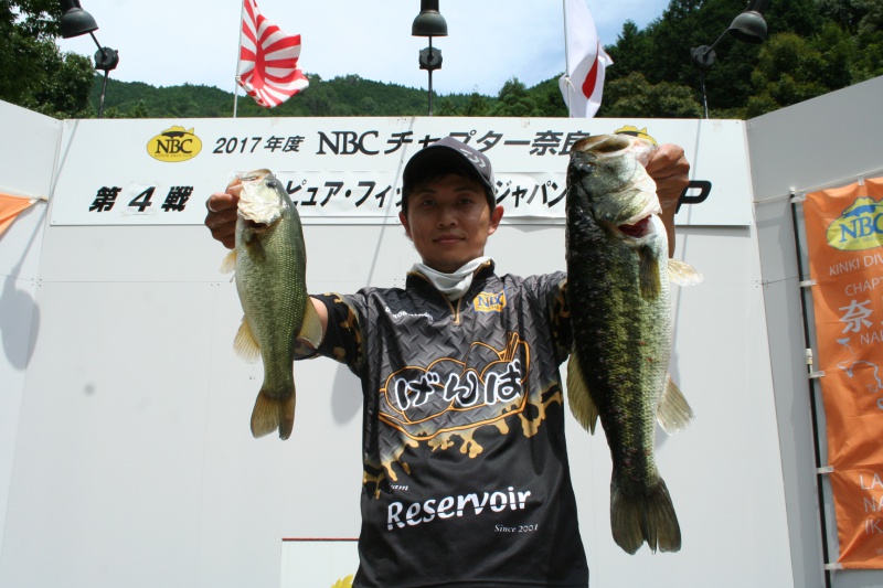 NBCチャプター奈良第4戦ピュアフィッシングジャパンCUP上位のフィッシングパターン写真 2017-07-23奈良県七色ダム