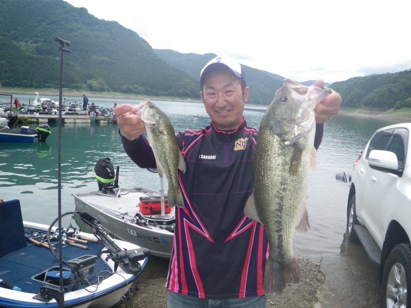 NBCチャプター神流湖第2戦ノリーズCUP上位のフィッシングパターン写真 2017-06-18埼玉県神流湖