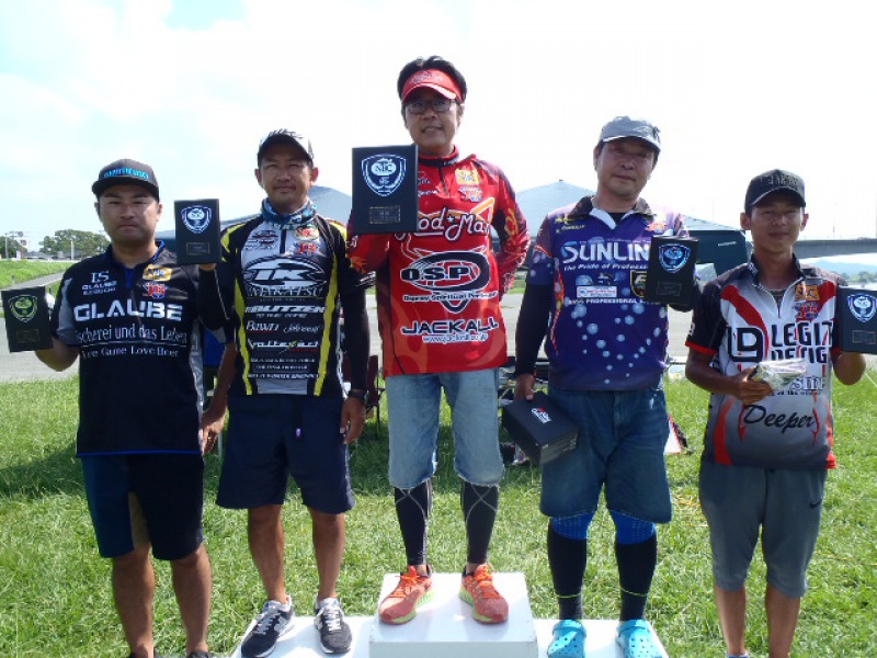 NBCチャプター福岡第5戦タックルベリーCUP上位のフィッシングパターン写真 2017-08-27福岡県遠賀川