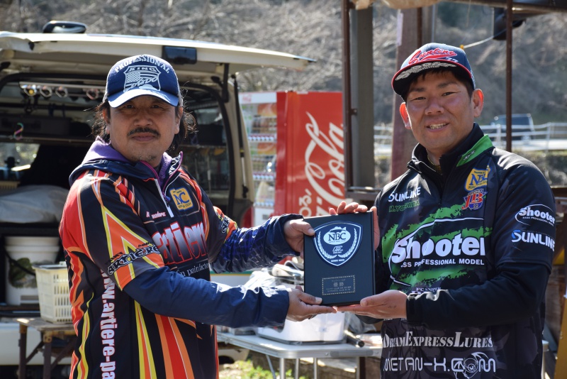 NBCチャプター北山湖第1戦サンラインCUP上位のフィッシングパターン写真 2017-04-02佐賀県北山湖