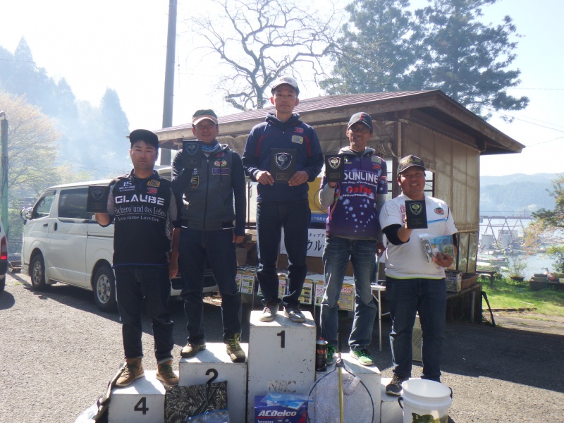 NBCチャプター北山湖第2戦タックルベリーCUP上位のフィッシングパターン写真 2017-04-23佐賀県北山湖