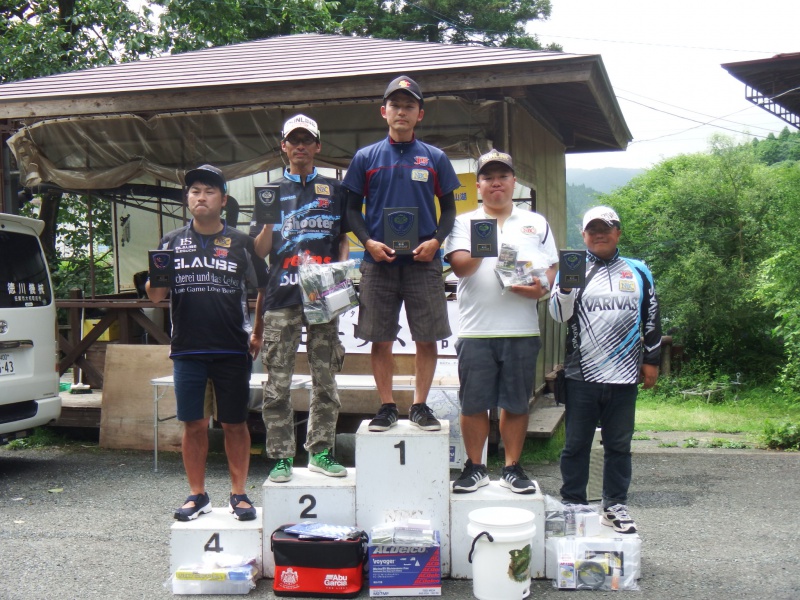 NBCチャプター北山湖第4戦モーリスCUP上位のフィッシングパターン写真 2017-07-09佐賀県北山湖