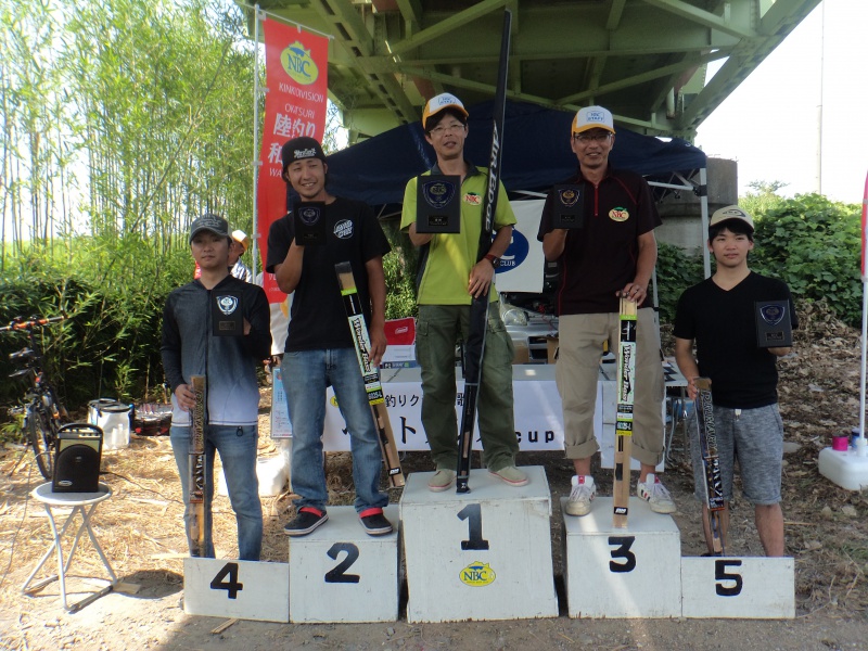 NBC陸釣りクラブ和歌山第5戦ベイトブレスCUP上位のフィッシングパターン写真 2017-08-20和歌山県紀の川