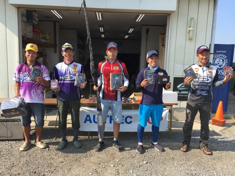 NBCチャプター霞ヶ浦第4戦アウトレックCUP上位のフィッシングパターン写真 2017-09-10茨城県霞ヶ浦・大山