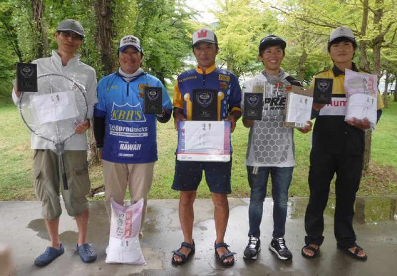 NBCチャプター河口湖第3戦サブロクCUP上位のフィッシングパターン写真 2018-08-12山梨県河口湖